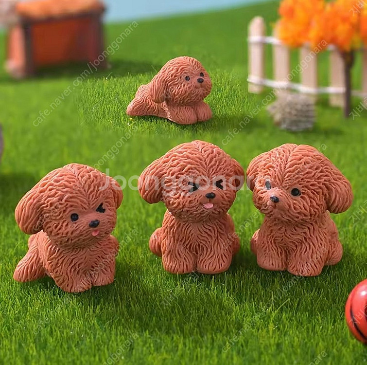 지비츠) 갈색강아지 세트 4P--0