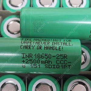 INR 18650 - 25R 미사용 신품 고방전 배터리