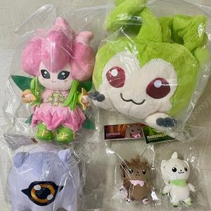 [미개봉] 디지몬 테리어몬,로프몬,쿠라몬,릴리몬,시드몬 인형 일괄