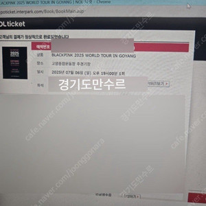 블랙핑크07/06 (R석) 2연석 판매