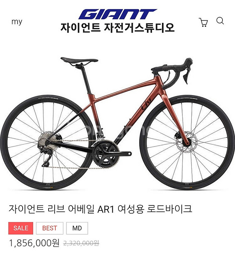 자이언트 리브 어베일 AR1 자전거 (신품급)--1