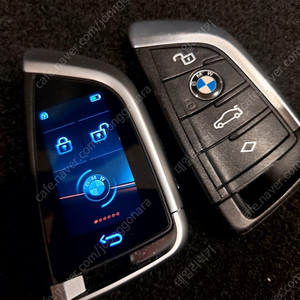 [판매] BMW F바디 G바디 모든차종 자동차키를 최신형 칼날 LCD 풀터치 스크린 디스플레이키로 업그레이드 컨버전 전환 제작 편리한 근접도어, 원격 차량제어 기능 활성화 추가 작