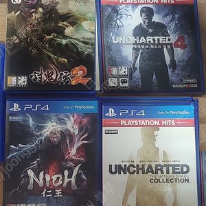 ps4(ps5 겸용) 게임 판매합니다(토귀전2,인왕,언차티드 컬렉션,언차티드4)