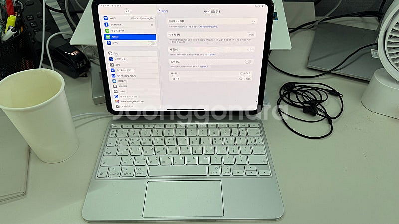 아이패드프로 m4 셀룰러 512 풀셋 팝니다.--0