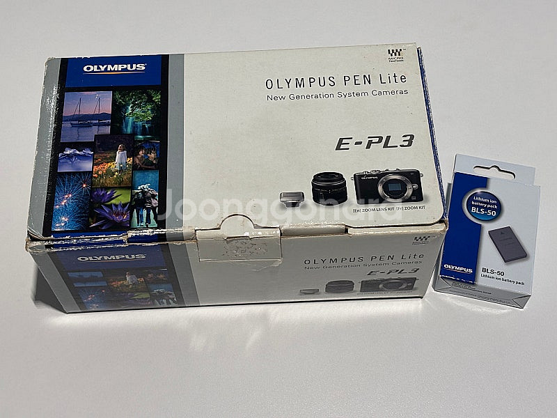 올림푸스 E-PL3 정품 배터리 새 것 1개 포함, 레...--0