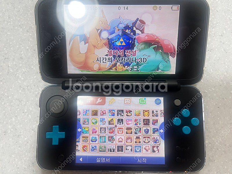 뉴 닌텐도 2ds xl + DS칩 3ds--4