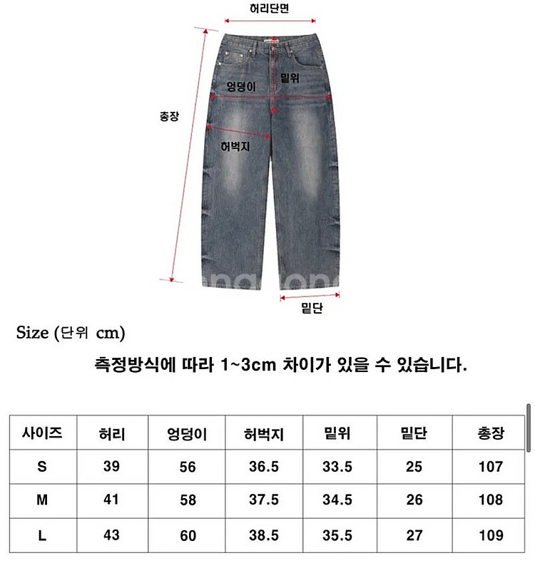 [S] 어널러코드 헤링본 도밍고 데님팬츠 진청--2