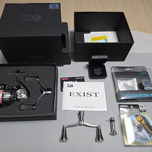 다이와 22이그지스트 LT2500S-DH 정품 + 고맥서스 에디션 더블핸들 + 릴발란서 + 바리바스8합사 미사용품들