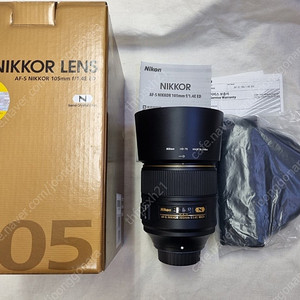 니콘 AF-S NIKKOR 105mm F1.4E ED 105n 판매합니다