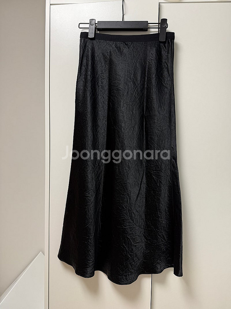 얼바닉30 Satin Skirt 사틴스커트 (블랙/S)--2