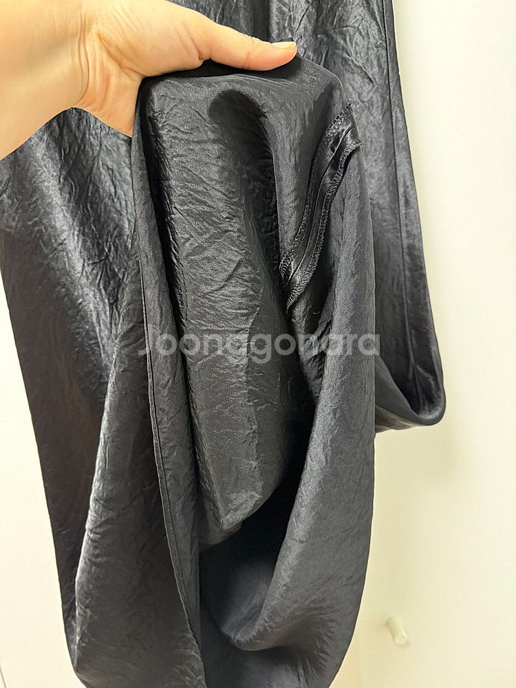 얼바닉30 Satin Skirt 사틴스커트 (블랙/S)--3