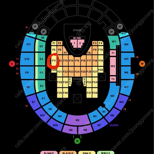 블랙핑크 콘서트 티켓 F5구역 단석 판매합니다