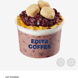 이디야 팥인절미 1인 빙수