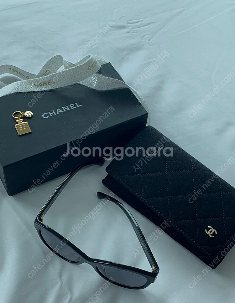 샤넬 24S 블랙 로그 오벌 선글라스 OCHS458--1