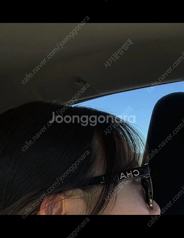 샤넬 24S 블랙 로그 오벌 선글라스 OCHS458--4