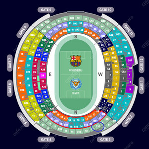 [안전결제/모바일티켓]8/4(월) FC BARCELNONA(바르셀로나) vs 대구FC 3등석B C10구역 2연석~4연석 양도합니다.