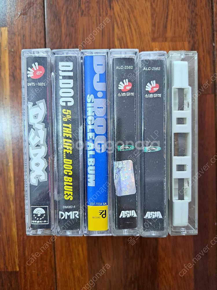 DJ.DOC 카세트테이프 일괄판매 6개--1