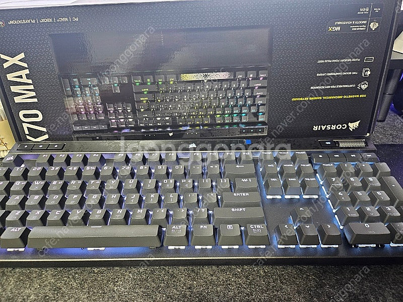 커세어 K70 MAX 타이핑고래 풀윤활 제품 판매합니다...--0