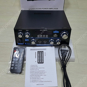 AK55 오디오 앰프 2.0 채널 HIFI 디지털 블루투스 USB US 플러그