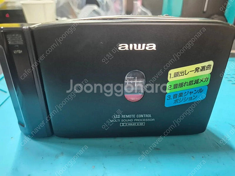 aiwa 카세트 워크맨 px820 작동품 택배포함--0