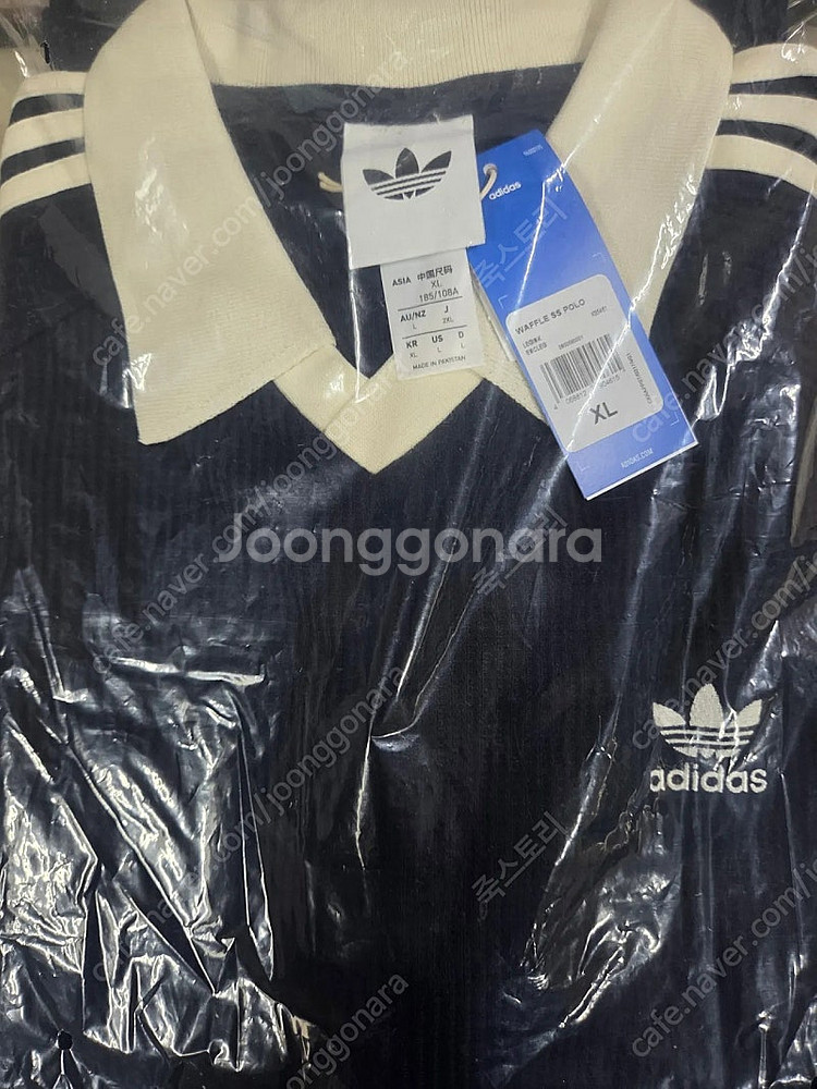 아디다스 와플 반팔 네이비xl--0
