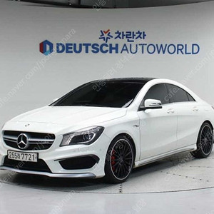 벤츠 CLA 중고 벤츠 CLA클래스 중고 흰색 2016년식 CLA 45 AMG 4MATIC 수원중고차