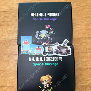 던전앤파이터 던파 잠실팝업 바니바니 키메라/패러메딕 패키지 새상품 풀구성 현물