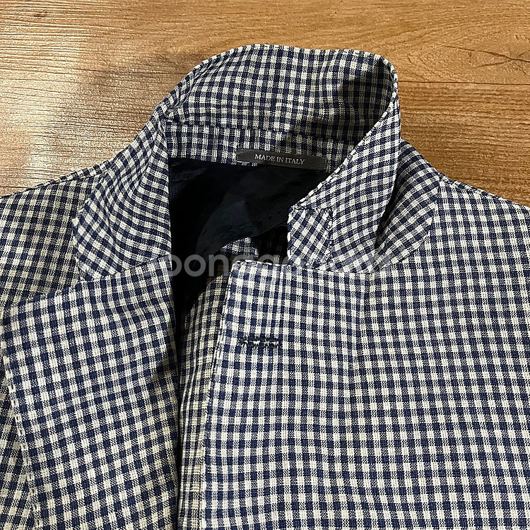 [97] 벨그라비아 깅엄 린넨자켓, 에트로 정장 셋업--2