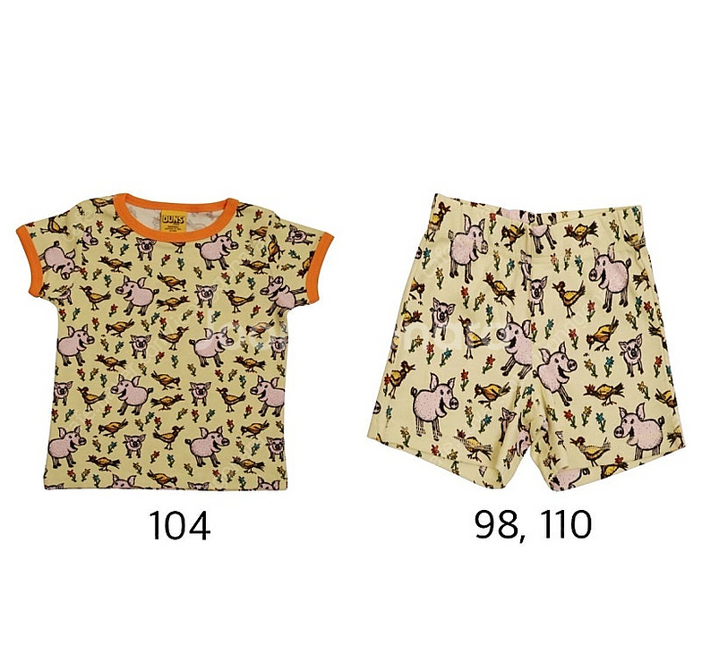 던스 돼지 반팔 104 반바지 98 110--0