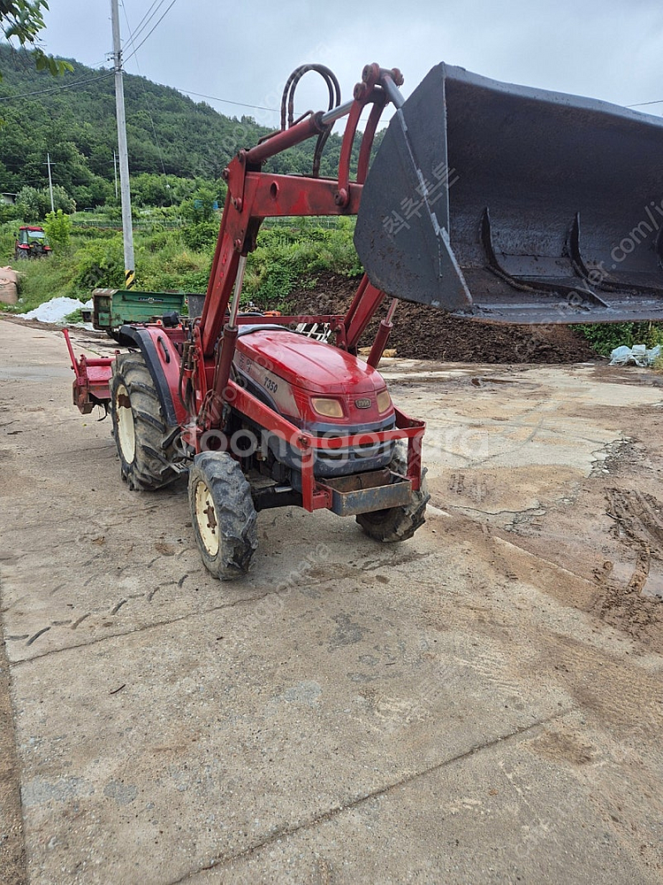 동양 T350 트랙터 로더 로타리 써레--0