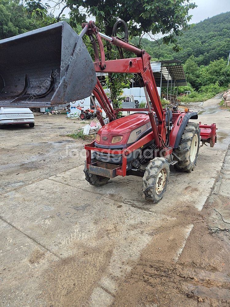 동양 T350 트랙터 로더 로타리 써레--1