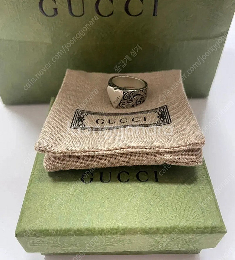구찌 반지 실버 18호 gucci--0