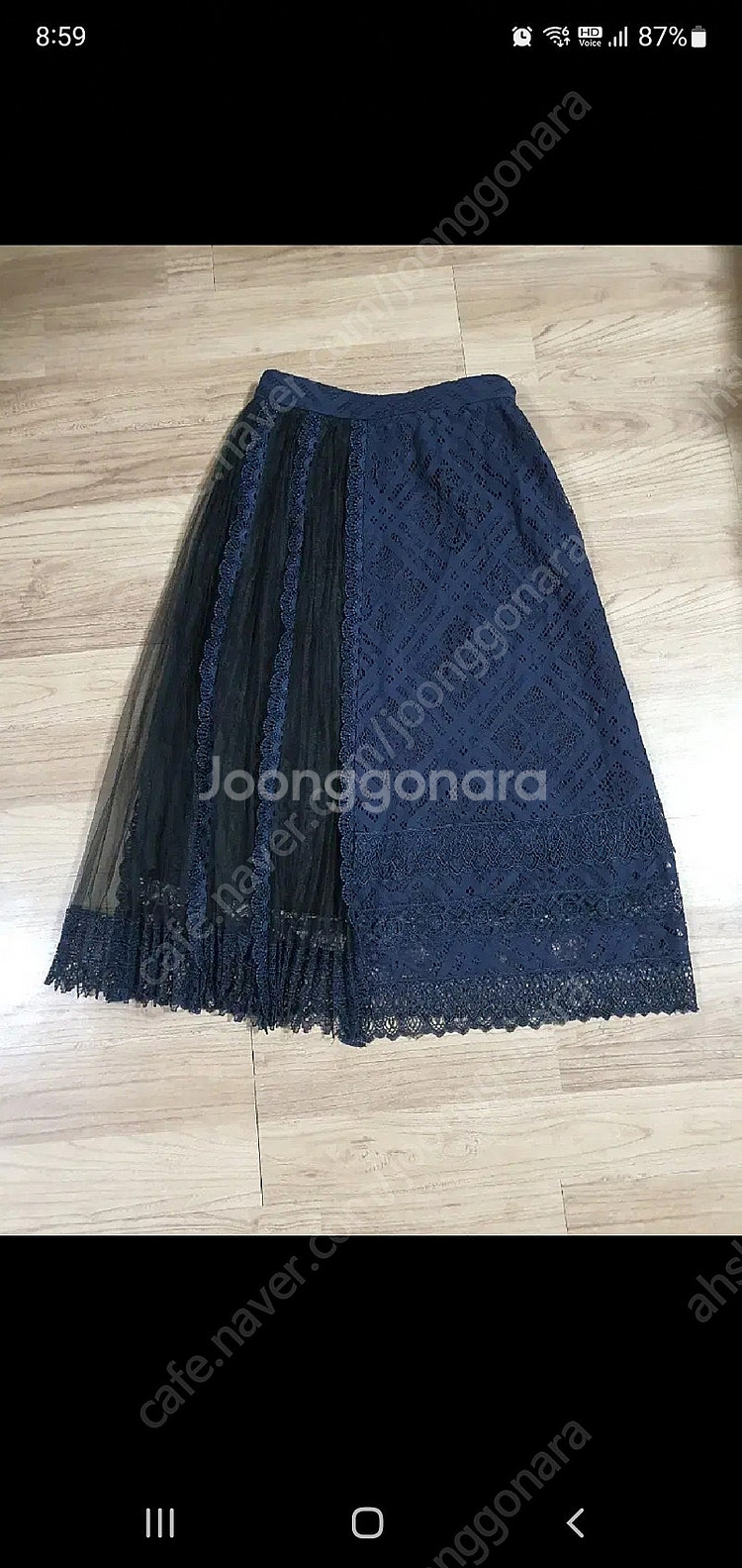 오즈세컨 레이스스커트 가격내림--0