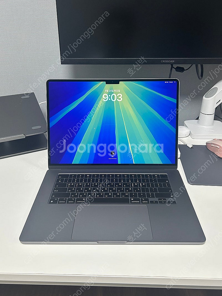 맥북에어 m3 15인치 램 16기가 SSD 512기가--0