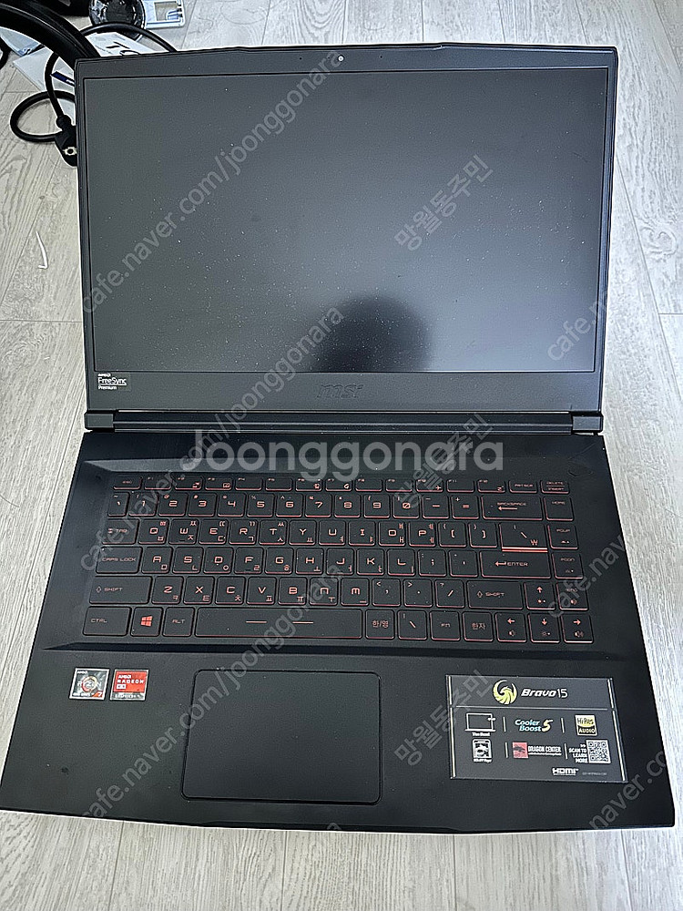 MSI 브라보 15 A4DDR 라이젠7 4800H 8코...--4