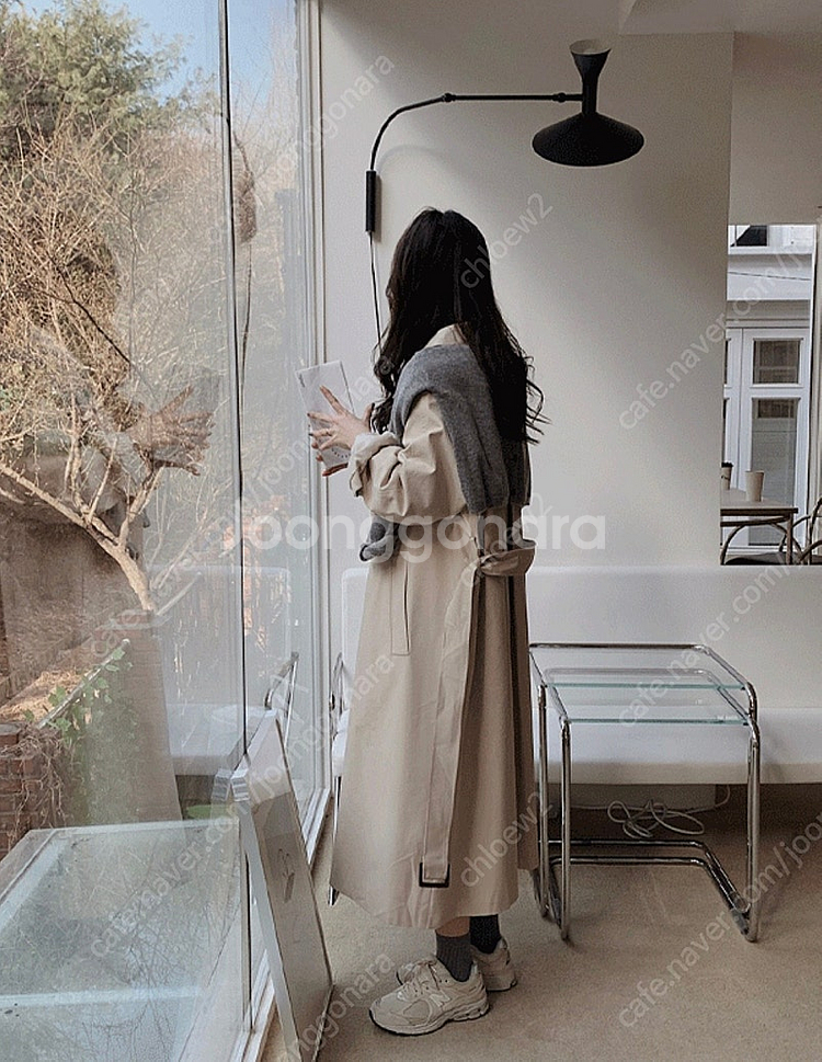 슬로우앤드 미닛 싱글 트렌치코트 연베이지--2