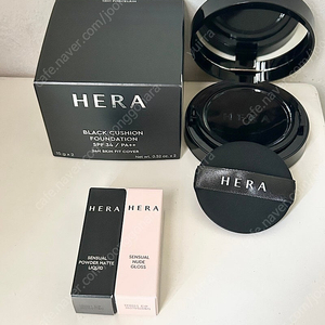 헤라 블랙 쿠션 본품+리필 13N1 포슬린 색상 운포 4만 (+미니립 2종 스피치리스,포에버영)