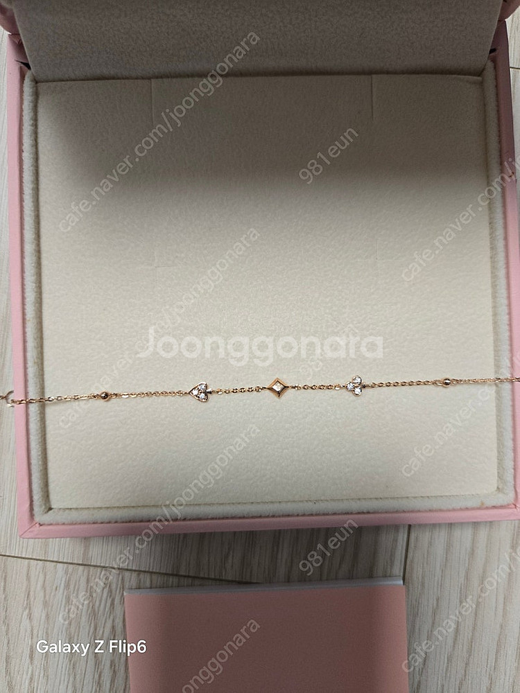 제이에스티나 14k로즈골드 팔찌 새상품 가격내림!!--0