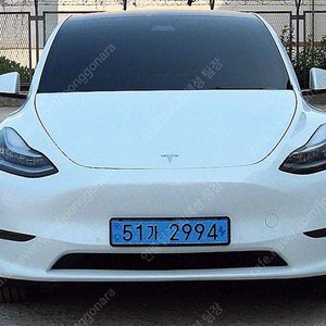 테슬라 모델 Y 중고차 모델Y 중고자동차 흰색 2021년식 스탠다드 레인지 중고차 구매상담