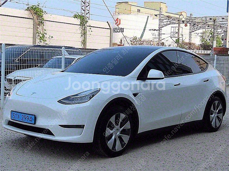 테슬라 모델 Y 중고차 모델Y 중고자동차 흰색 2021...--2