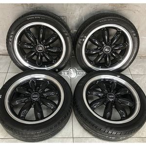 정품 일본 핫스터프 15인치 라라팜 블랙폴리쉬 신품휠 타이어 175/50R15