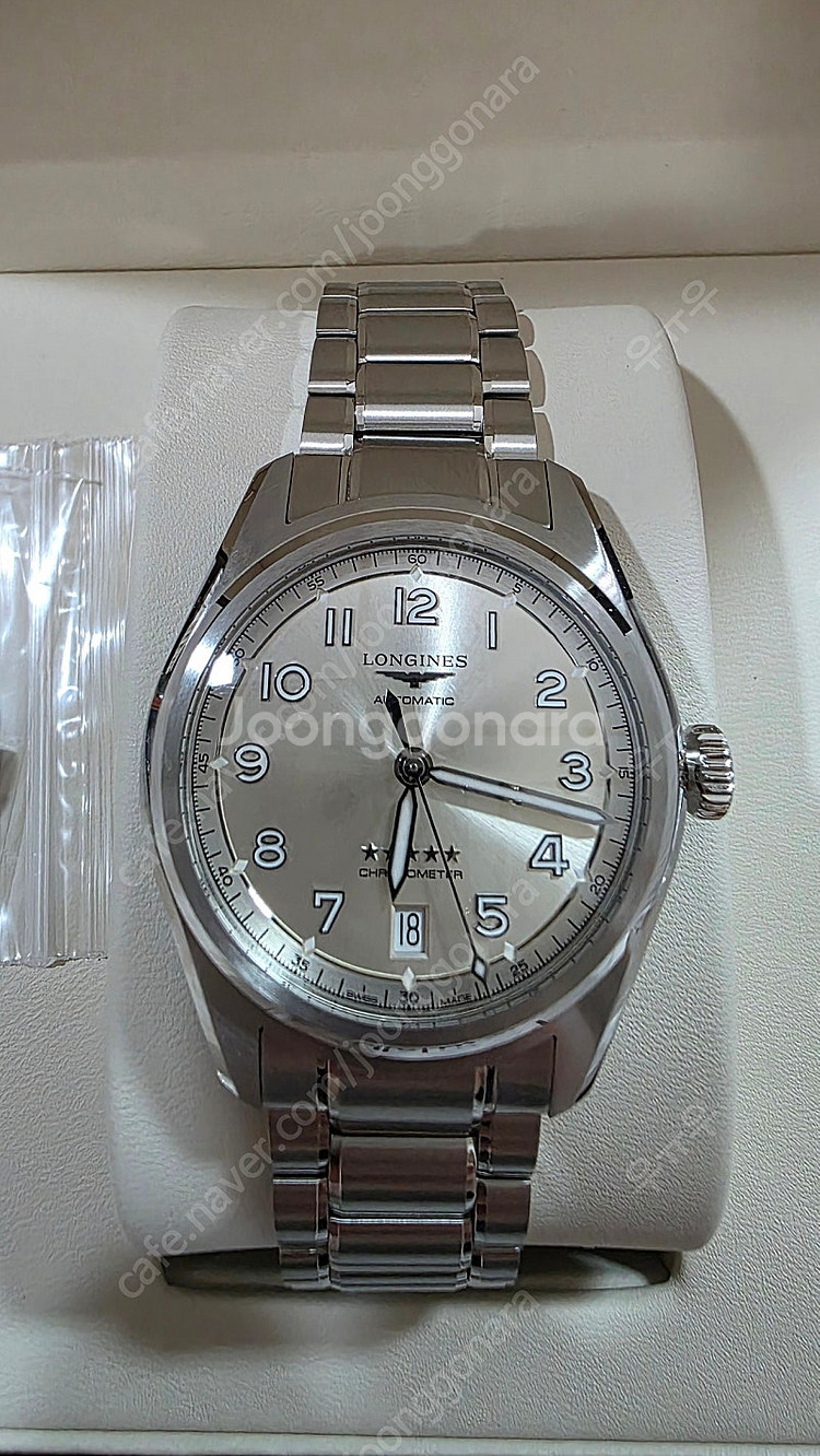 론진 스피릿 샴페인 37mm 새제품--2