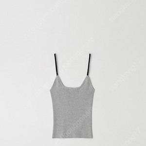 아뜰리에 에디션 Contrast String Knit Top (gray)