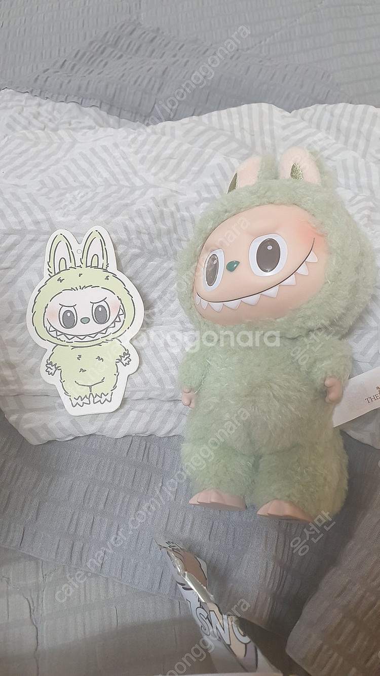 팝마트 라부부 테이스티 마카롱 그린 그레이프 키링--0