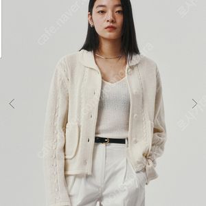 여름 스티브알란 썸머니트 가디건 err 도트 미디스커트