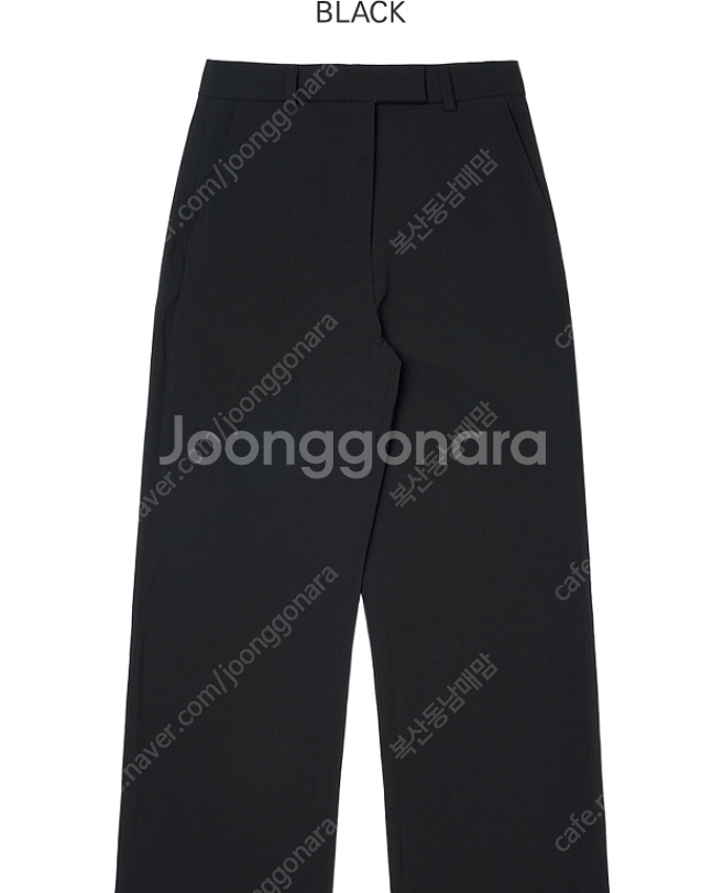 더블유컨셉 시야쥬 블랙팬츠--3