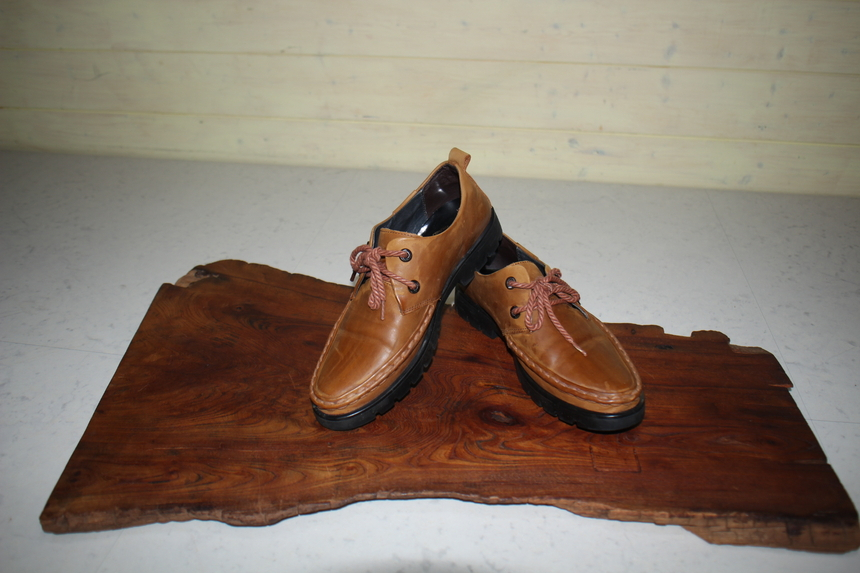 (A급) 제일 수제화 handmade 남성화 통가죽 구두 브라운 265밀리 270밀리 신사화 직장 캐주얼 정장 이미지