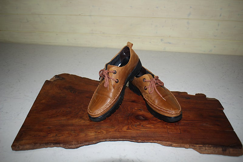 (A급) 제일 수제화 handmade 남성화 통가죽 구두 브라운 265밀리 270밀리 신사화 직장 캐주얼 정장 이미지