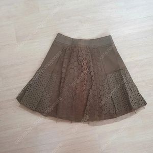 오즈세컨 카키 레이스 스커트 44