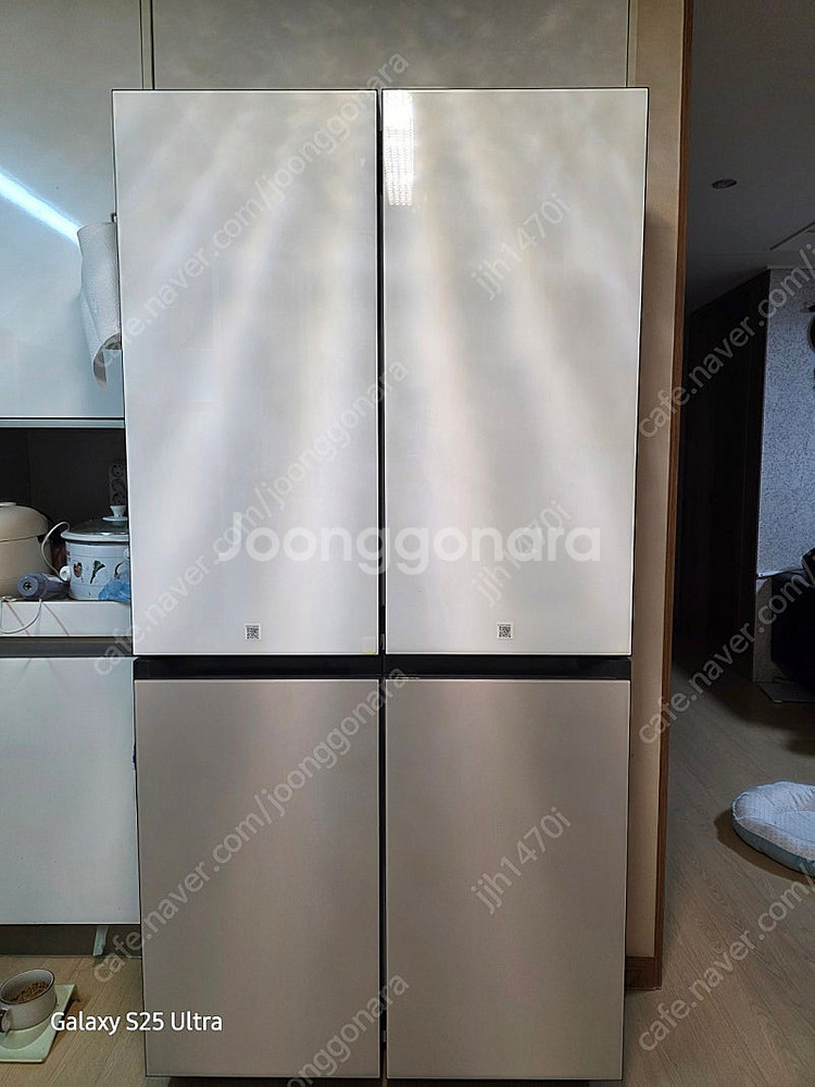 삼성 BESPOKE 4도어 냉장고, 875L 용량입니다--1